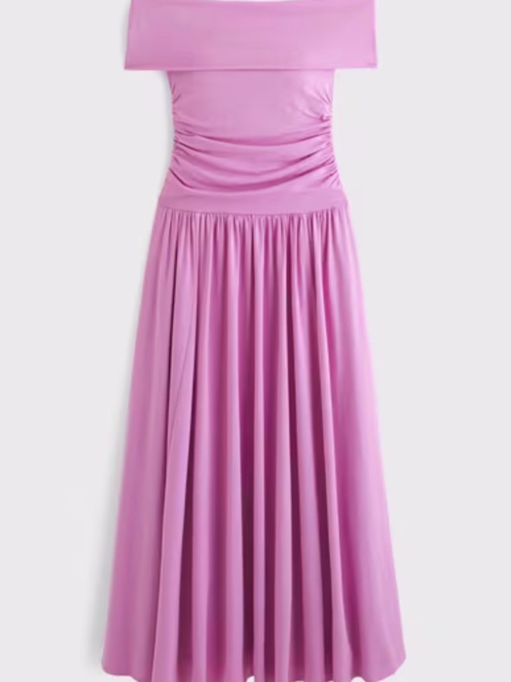 Off-Shoulder Drop Waist Maxi Dress